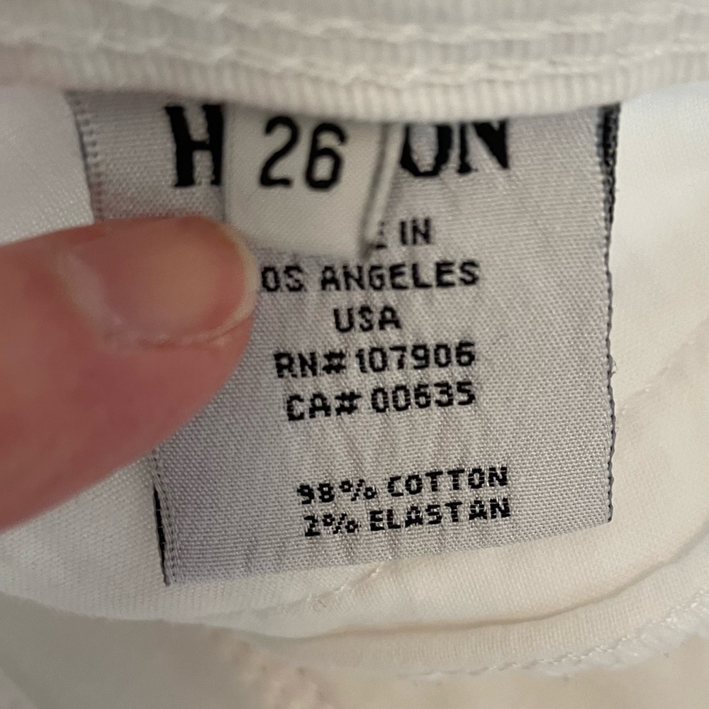 Hudson Ginny Crop Straight White Jeans - Picture 11 of 13